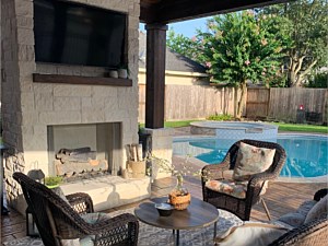 Firepit and Fireplace